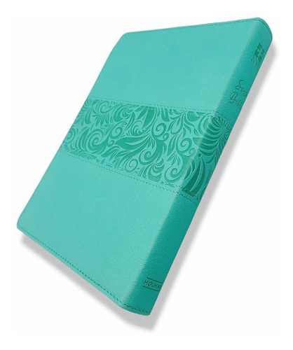 Imagen 3 de 9 de Biblia Nueva Version Internacional Nvi Imit. Azul Menta