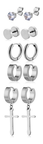 Juego Pendientes Colgantes Acero Inoxidable Moda Comodidad