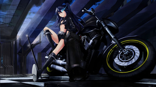 Poster Black Rock Shooter Autoadhesivo 100x70cm#1891