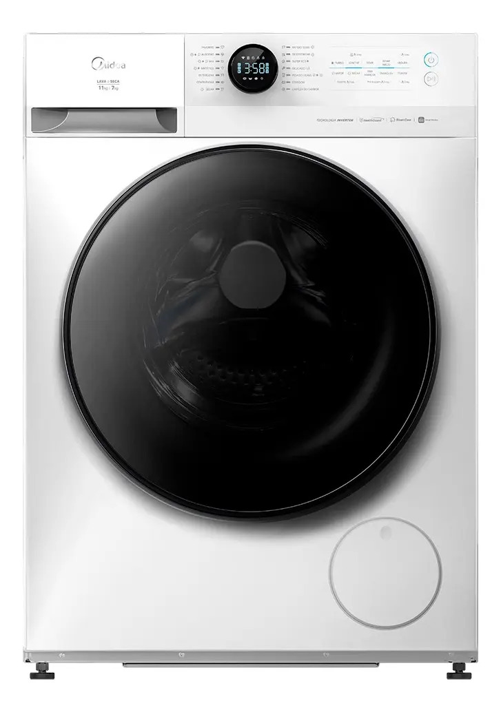 Lava E Seca 11kg Branca Slim Conectada Midea Branco