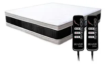 Comprar Colchão Magnético King Com Dois Lados E 2 Controles Operacionais + 16 Motores Massageadores (40 Cm Altura) Premium