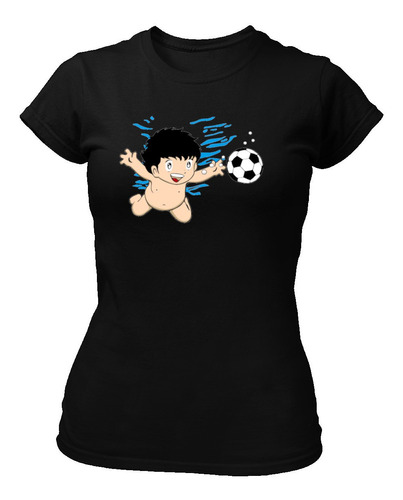 Playera Negra Supercampeones-oliver Futbol Lover