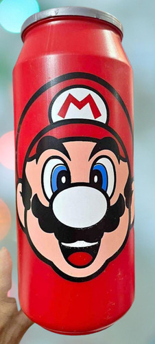 4 Latas De Plástico De 1 Lt Con Tapa De Diferentes Personaje