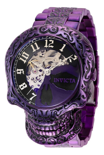 Artist 39184 Reloj Automático Para Hombre, Purple