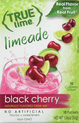 True Black Cherry Limeade - Mezcla Para Preparar Bebida De L