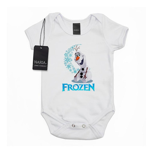 Body Bebe Manga Corta Frozen Dibujo Art Logo - Psfz5