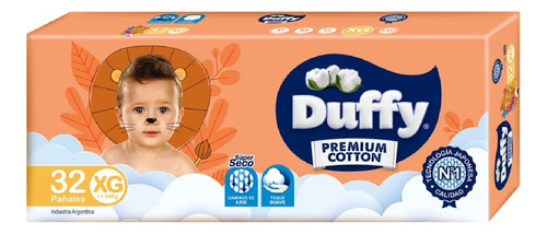 Pañales Duffy Cotton Premium Xg 32 u Tamaño Extra grande (XG)