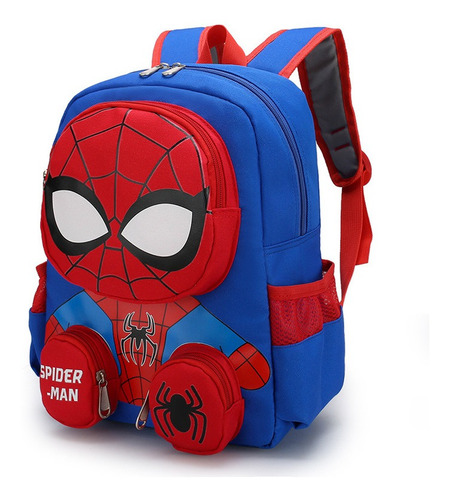 Mochila Spider-man, Nueva Mochila Escolar Infantil Para Ni