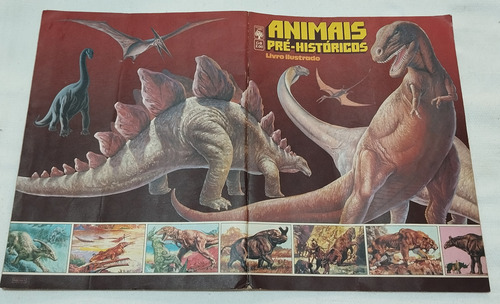 Album De Figurinhas Animais Pré-histórico -1979- Incompleto Animais Pré Históricos (Usado)