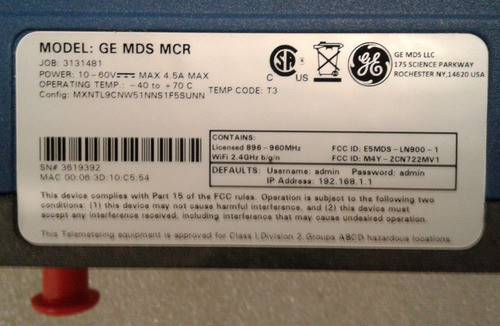 Ge Mds Orbit Mcr Multiservice Connect Router - Mxntl9cnw Yyd