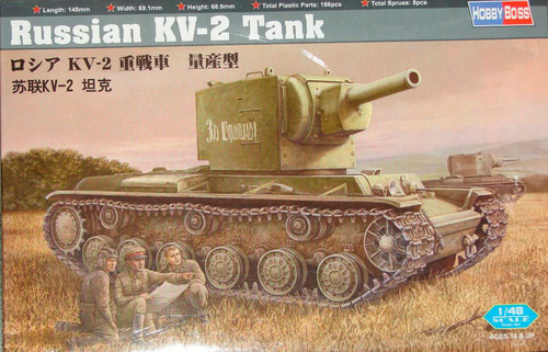 Tanque Ruso Kv-2 1/48 Hobby Boss Model 1940 Maqueta P Armar