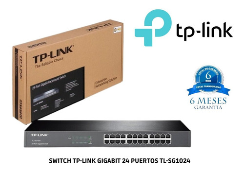 Switch Tp-link 24 Puertos Gigabit - Tl-sg1024 Rackeable 