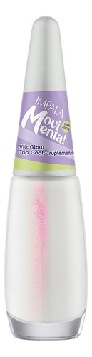 Esmalte Impala Vitaglow Top Coat Hipoalergênico Movimenta Cor Incolor