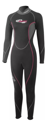 Wetsuit Aropec Neoprene Negro/fucsia 3 Mm, Tallas  S-m-l