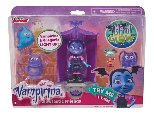 Vampirina Play Set Muñeca Accesorios Brilla Luz Sonido Edu