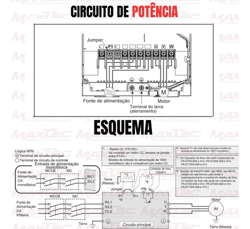 Inversor De Frequencia Mitsubishi 25cv 380v E840 Trifásico