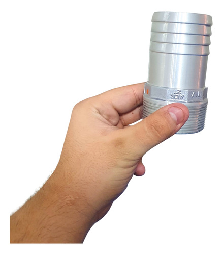 Adaptador Espigão Alumínio Macho Mangueira 2 Pol -2 Uni