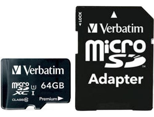 Imagen 3 de 5 de Tarjeta de memoria Verbatim 44084 Premium con adaptador SD 64GB
