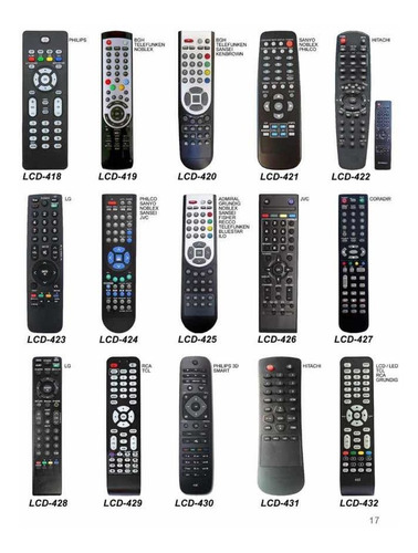 Control Remoto Tv Lcd Led Smart Todas Las Marcas Y Modelos