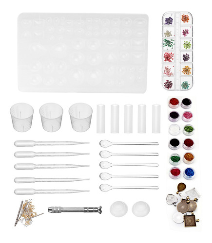 Set De Herramientas De Molde De Resina Epoxi Para Hacer Joya