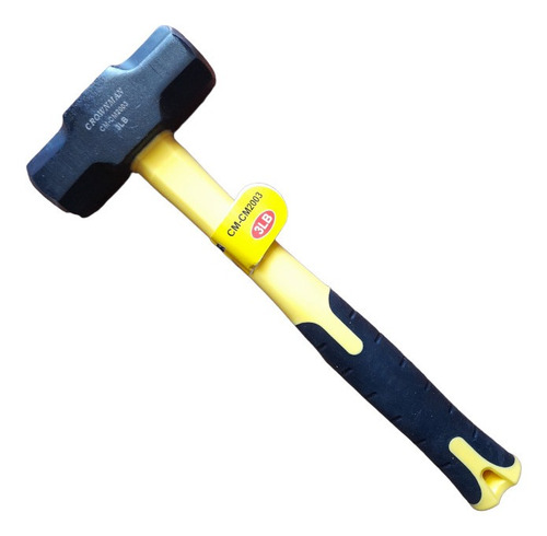 Combo Martillo Mazo 3 Libras Mango Fibra