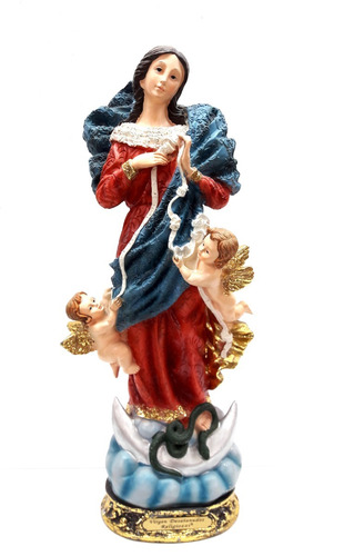 Virgen Desatanudos Dorada 30cm 530-779656 Religiozzi