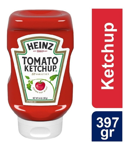 Ketchup Heinz 397g Tomate Original 