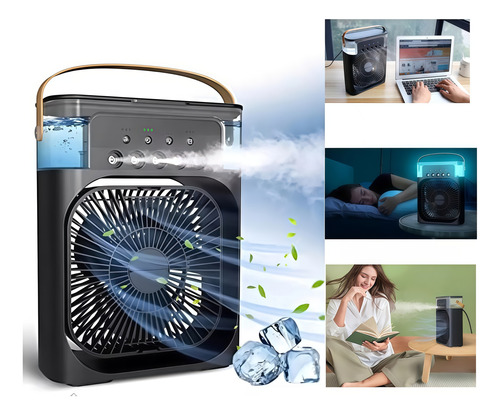 Ventilador De Mesa Con Función De Enfriamiento Y Humidifica