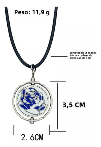 Qk 2025 Collar Arcano Giratorio, Collar Arcano Rosa Azul-f
