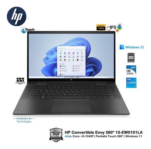 Hp Envy 15-ew0101 Core I5-1240p 8gb 512gb 15.6touch 360º W11