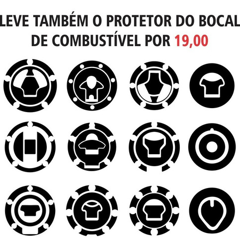 Imagem 2 de 3 de Adesivo Tankpad Protetor Tanque Honda Cb 300r Fibra De Carbo