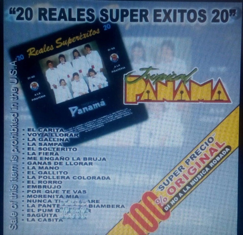 Tropical Panama 20 Reales Super Exitos Cd Nuevo Cerrado