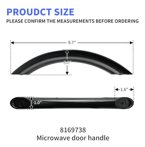 Manija De Puerta De Microondas Para Microondas Whirlpool Kit