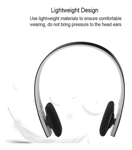 Audífono Bluetooth Micrófono Incorporado Diadema Ajustable