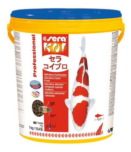 Sera Koi Professional Spirulina 7kg/21 L - Alimento Para Koi