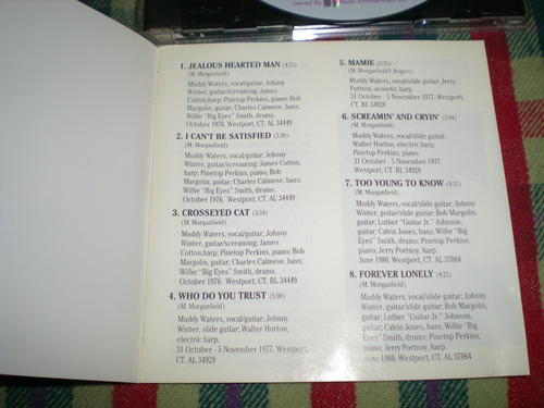Muddy Waters / Blues Sky Cd Made In Usa (64) (Usado)