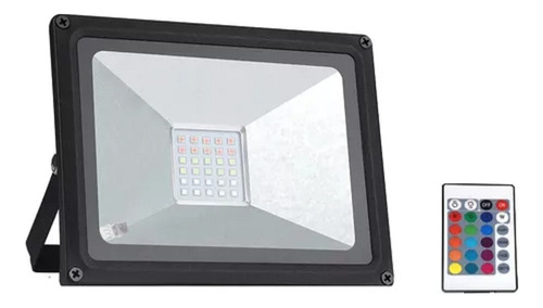 Reflector Led 30w Foco Rgb Ip65 16 Colores P/exterior Guía.