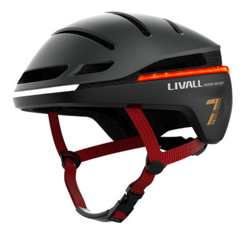 Capacete inteligente de bicicleta ou scooter Livall Black M