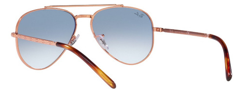 Lente De Sol Ray-ban New Aviator 0rb3625 Unisex New Aviator Plata Clear Gradient Blue Rose Gold Rose Gold