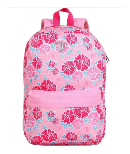 Mochila Juvenil Feminina De Costas Capricho Liberty Rosa