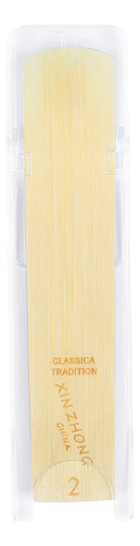 Par De Palhetas Em Bambu Natural Para Saxofone Alto N2.0