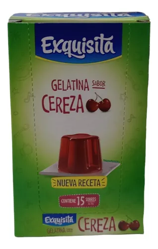 Gelatina De Cereza Light Exquisita Display De 15 Unidades