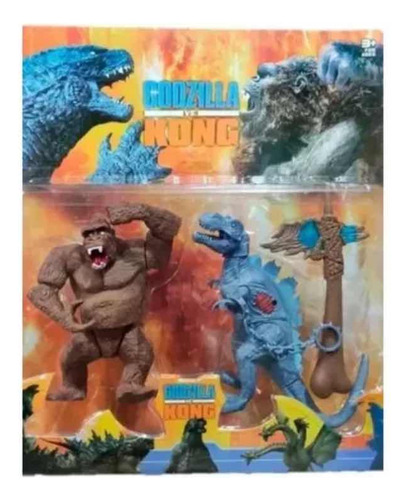 Muñecos Godzilla Vs King Kong Articulados X2 Tru