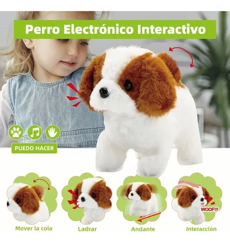 Robot Perro Mascotas electrónicas Cachorro Ladrido Soporte Caminando Perro  interactivo Peluche Lindo Juguetes Niños Regalos Juguete para niños