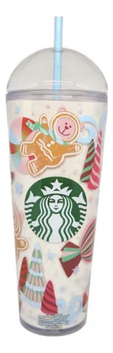 Vaso Starbucks Christmas Acrílico 710ml Blanco Christmas