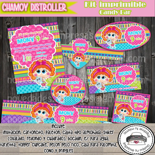 Kit Imprimible Invitacion Candy Bar Chamoy Distroller