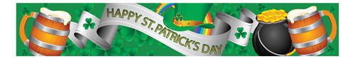 F Banner Del Día De San Patricio Para Celebrar La Prohibició