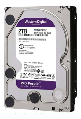 Disco Duro Western Digital Purple 2tb Para Videovigilancia 