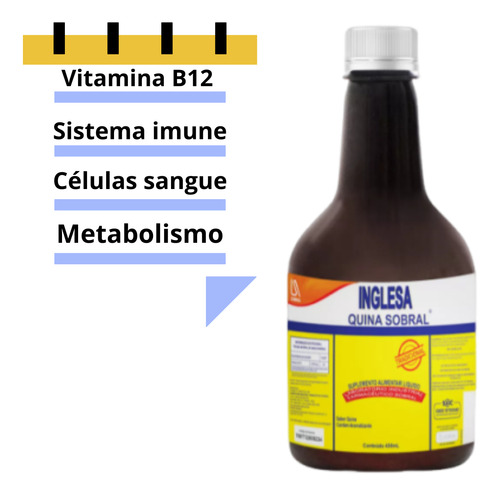2 Água Inglesa Quino Sobral 430ml Cada Regulador Menstrual