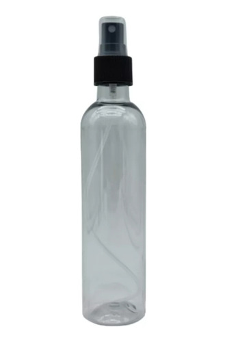Atomizador De Boton Negro Botella Boston Pet 250ml (10 Pza)
